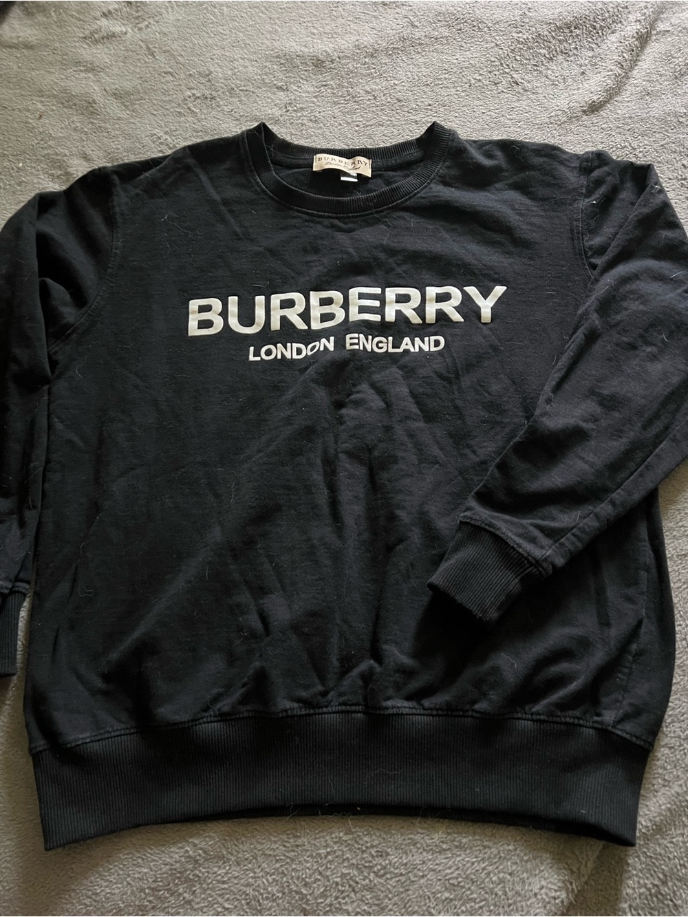 Burberry Black Logo Sweatshirt - London England